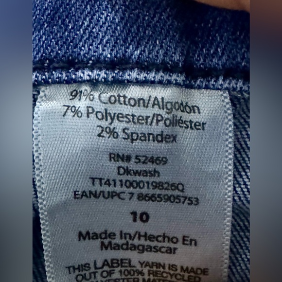 Womens Time And Tru Jeans 10 Skinny High Rise Blue Pants - Picture 5 of 5